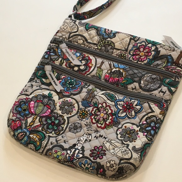 Vera Bradley | Gray Crossbody With Multi Color Star Wars & Floral Print - Picture 9 of 15